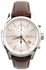 Hugo Boss Jet White Dial Brown Leather Strap Watch for Men - 1513280 Watches Hugo Boss   