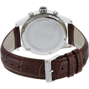 Hugo Boss Jet White Dial Brown Leather Strap Watch for Men - 1513280 Watches Hugo Boss   