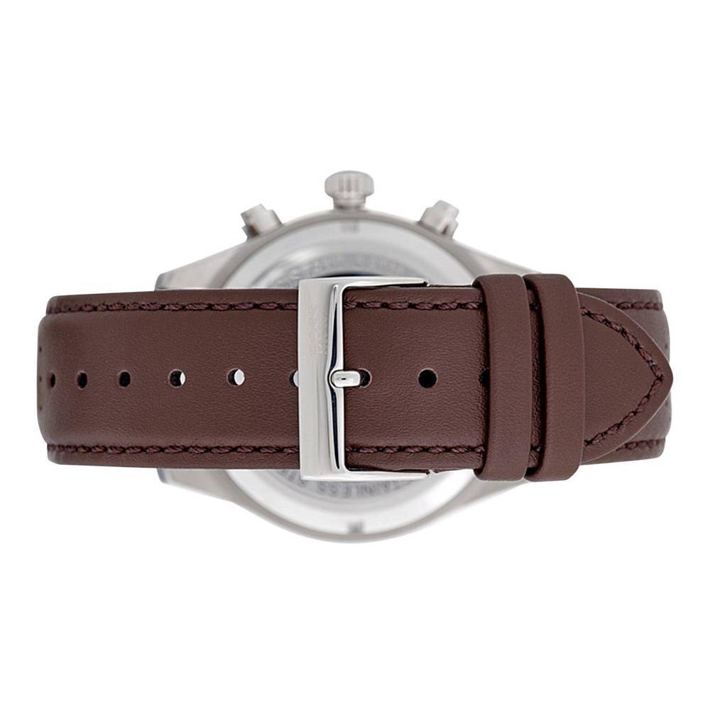 Hugo Boss Grand Prix Grey Dial Brown Leather Strap Watch for Men -  1513476 Watches Hugo Boss   