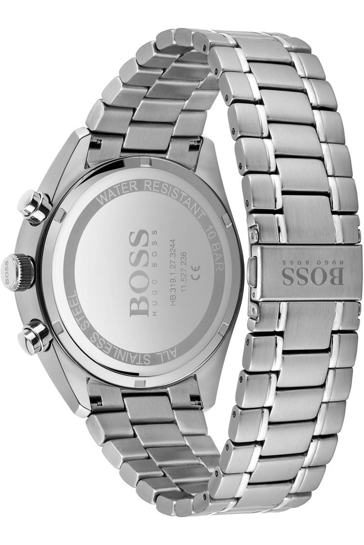 Hugo Boss Champion Blue Dial Silver Steel Strap Watch for Men - 1513818 Watches Hugo Boss   