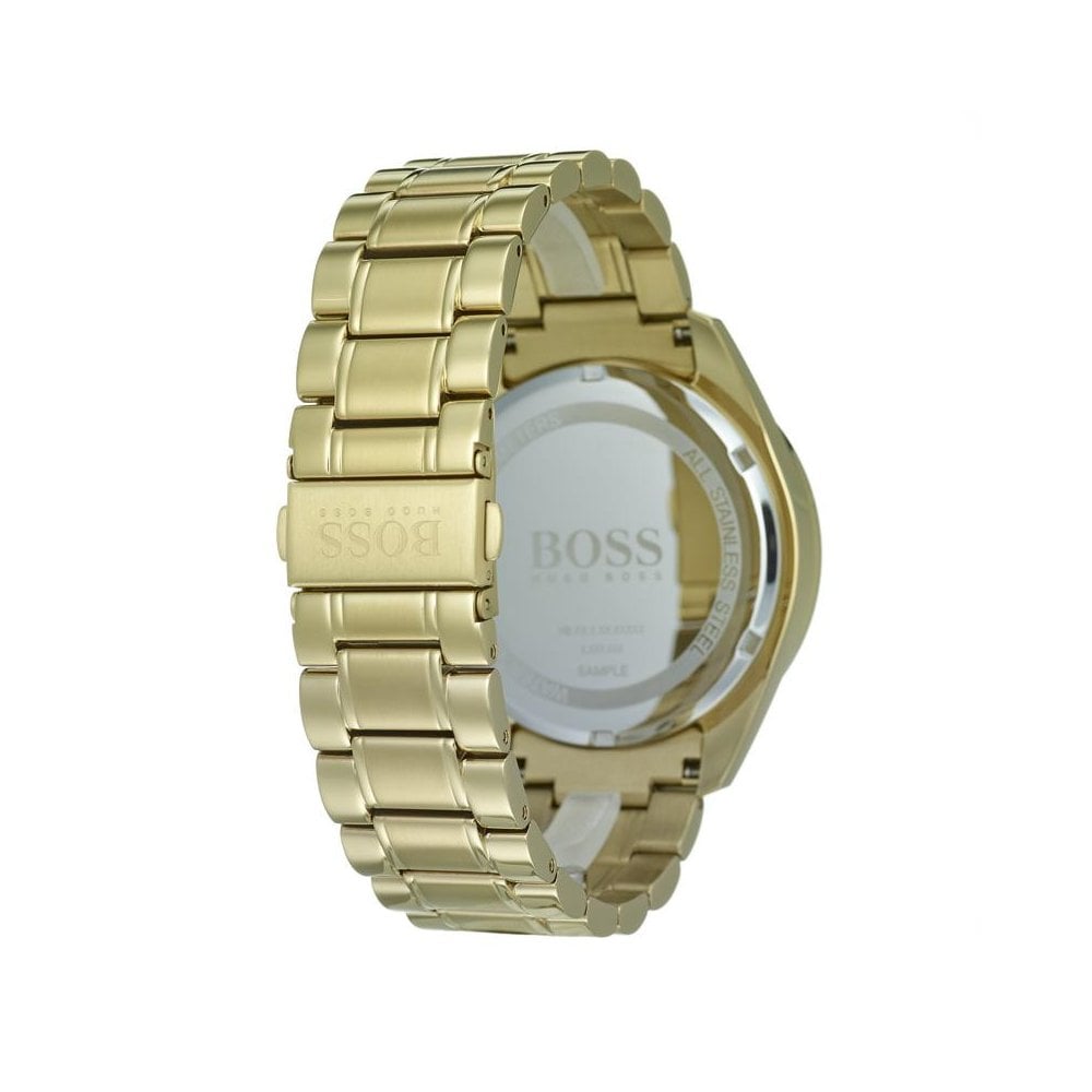 Hugo Boss Trophy White Dial Gold Steel Strap Watch for Men - 1513631 Watches Hugo Boss   