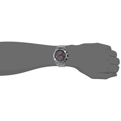 Hugo Boss Supernova Grey Dial Grey Steel Strap Watch for Men - 1513361 Watches Hugo Boss   