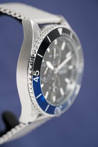 Hugo Boss Ocean Edition Black Dial Silver Mesh Strap Watch for Men - 1513742 Watches Hugo Boss   