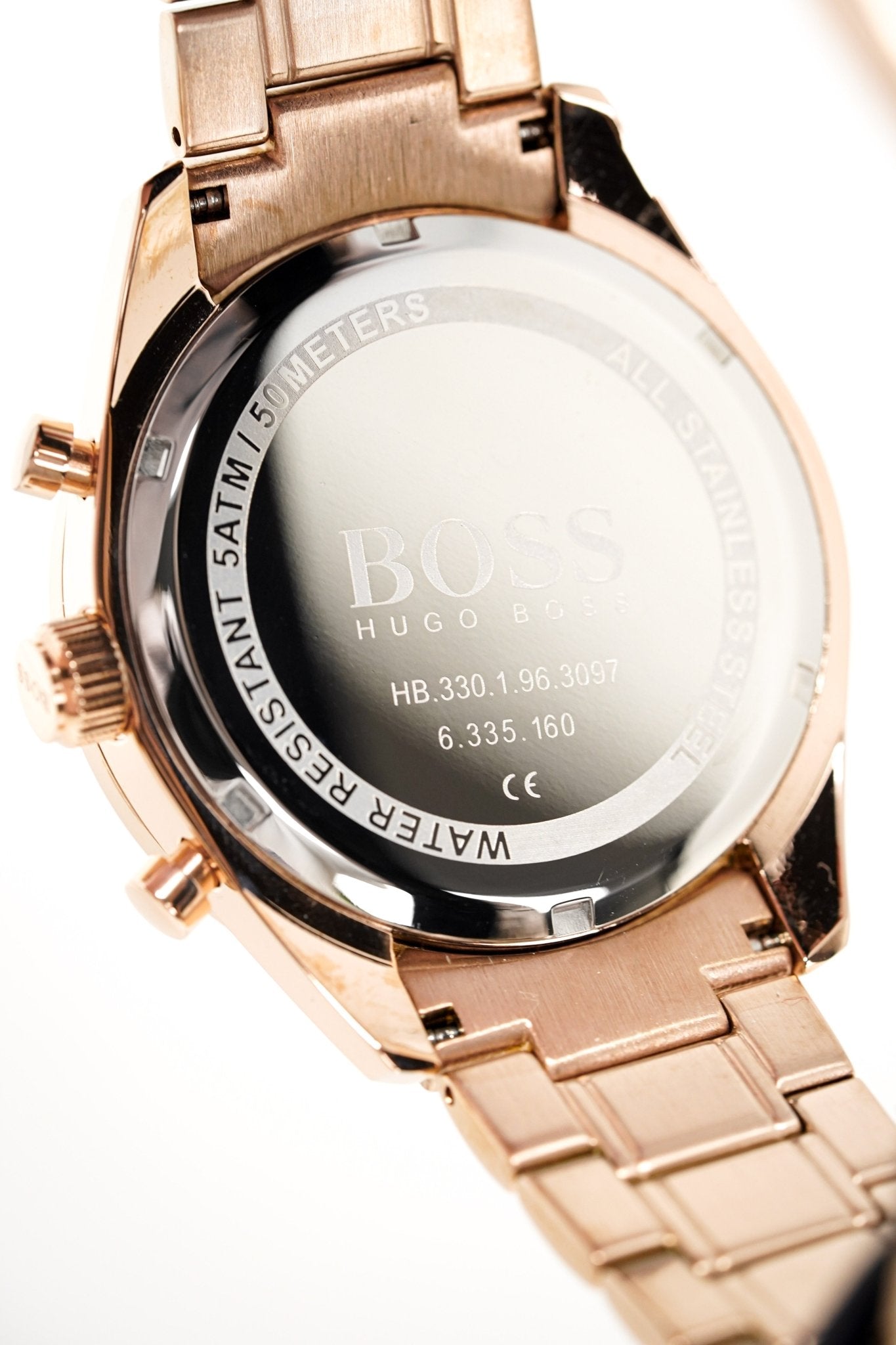 Hugo Boss Trophy Grey Dial Rose Gold Steel Strap Watch for Men - 1513632 Watches Hugo Boss   