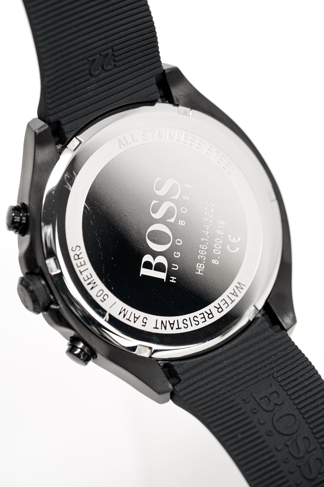 Hugo Boss Velocity Black Dial Black Rubber Strap Watch for Men - 1513720 Watches Hugo Boss   