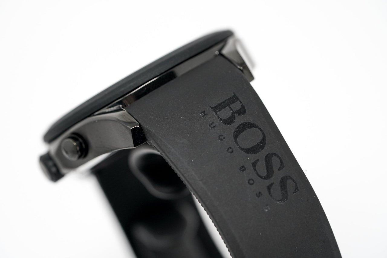 Hugo Boss Velocity Black Dial Black Rubber Strap Watch for Men - 1513720 Watches Hugo Boss   