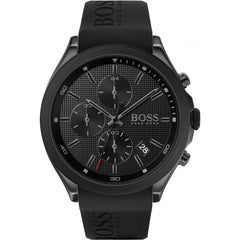 Hugo Boss Velocity Black Dial Black Rubber Strap Watch for Men - 1513720 Watches Hugo Boss   