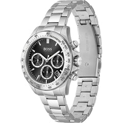 Hugo Boss Novia Black Dial Silver Steel Strap Watch for Women - 1502614 Watches Hugo Boss   