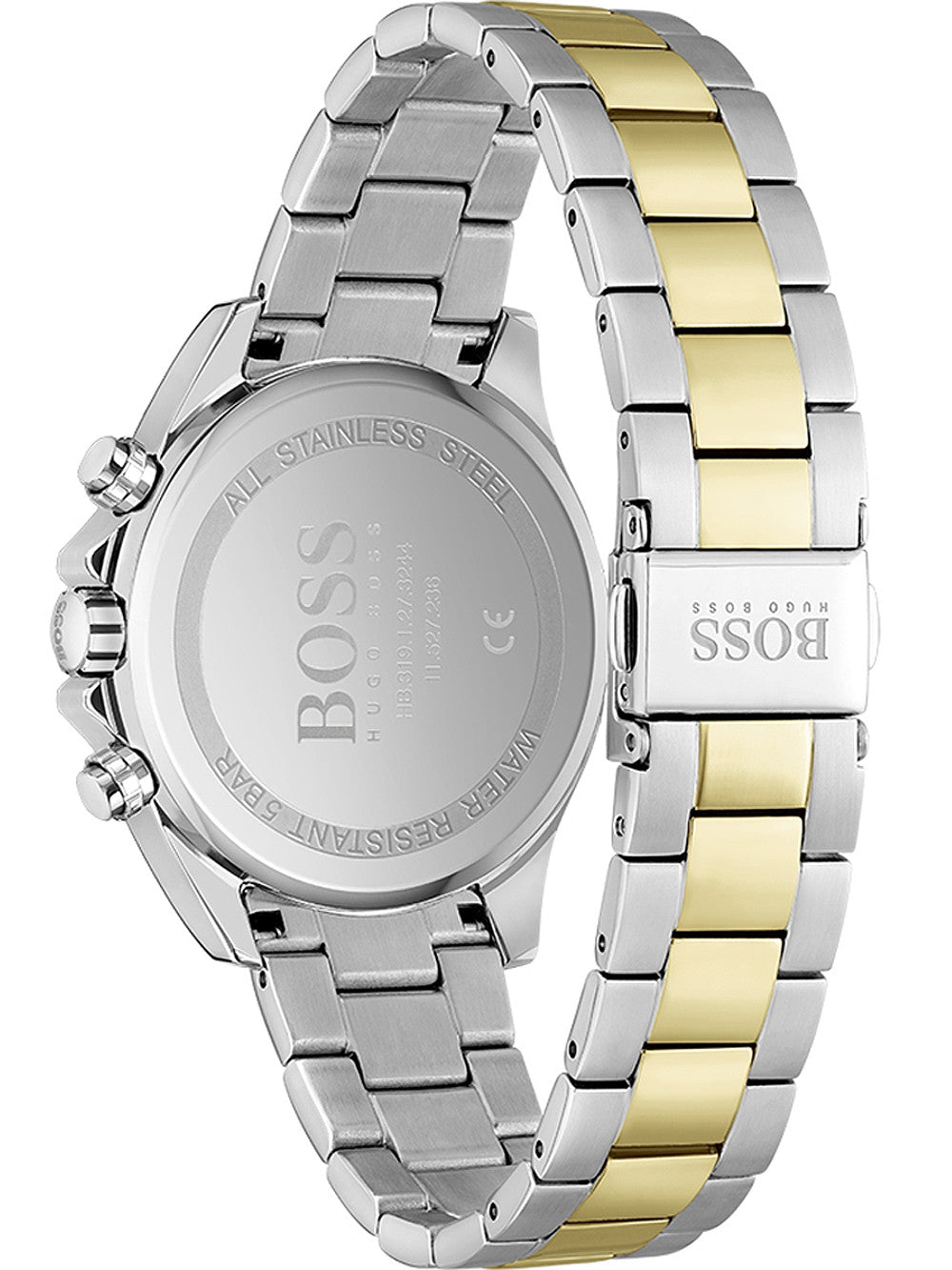 Hugo Boss Novia Gold Dial Two Tone Steel Strap Watch for Women - 1502618 Watches Hugo Boss   