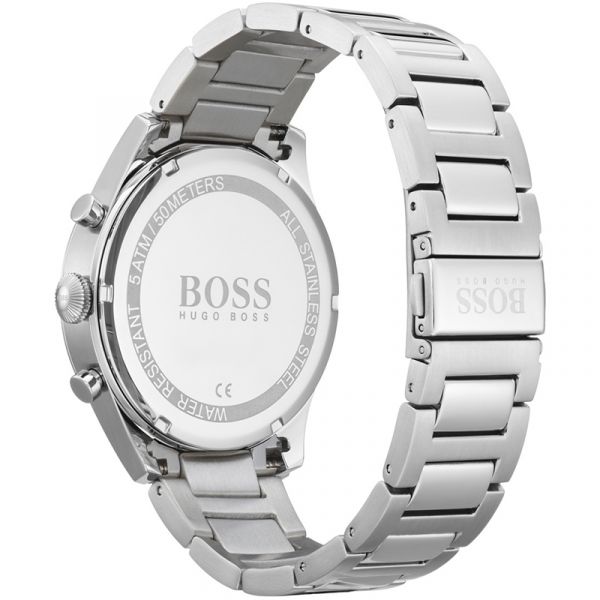 Hugo Boss Rafale Competitive Sport Silver Dial Silver Steel Strap Watch for Men - 1513511 Watches Hugo Boss   