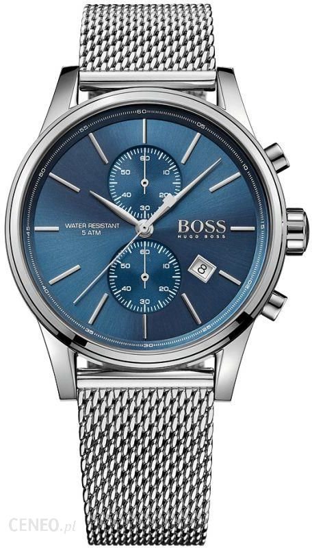 Hugo Boss Jet Blue Dial Silver Mesh Bracelet Watch for Men - 1513441 Watches Hugo Boss   