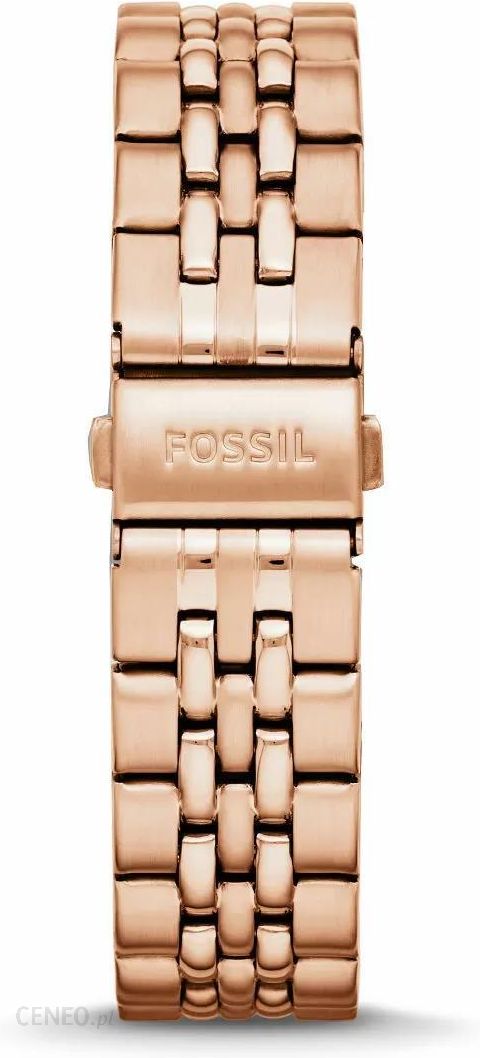 Fossil Boyfriend Chronograph Brown Dial Rose Gold Steel Strap Watch for Women - ES3494 Watches Fossil   