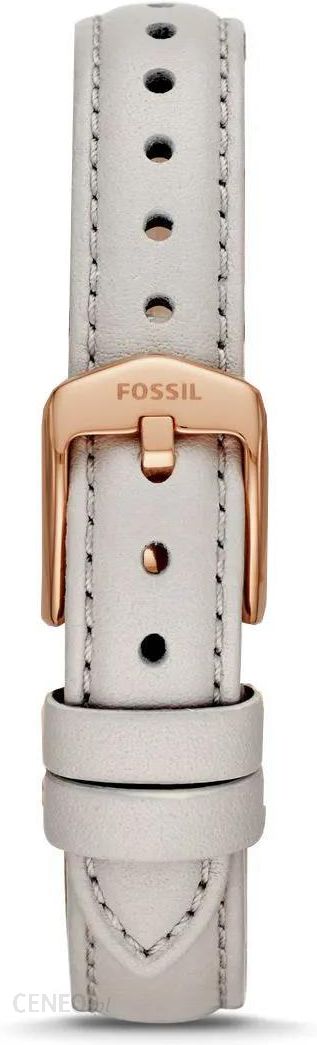 Fossil Jacqueline Mother of Pearl Dial White Leather Strap Watch for Women - ES4672 Watches Fossil   