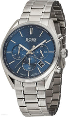 Hugo Boss Champion Blue Dial Silver Steel Strap Watch for Men - 1513818 Watches Hugo Boss   