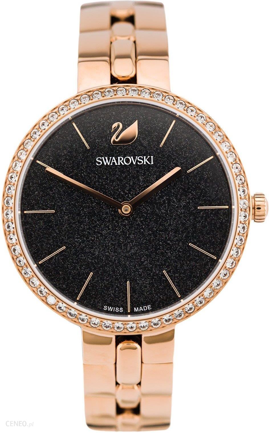 Swarovski Cosmopolitan Black Dial Rose Gold Steel Strap Watch for Women - 5517797 Watches Swarovski   