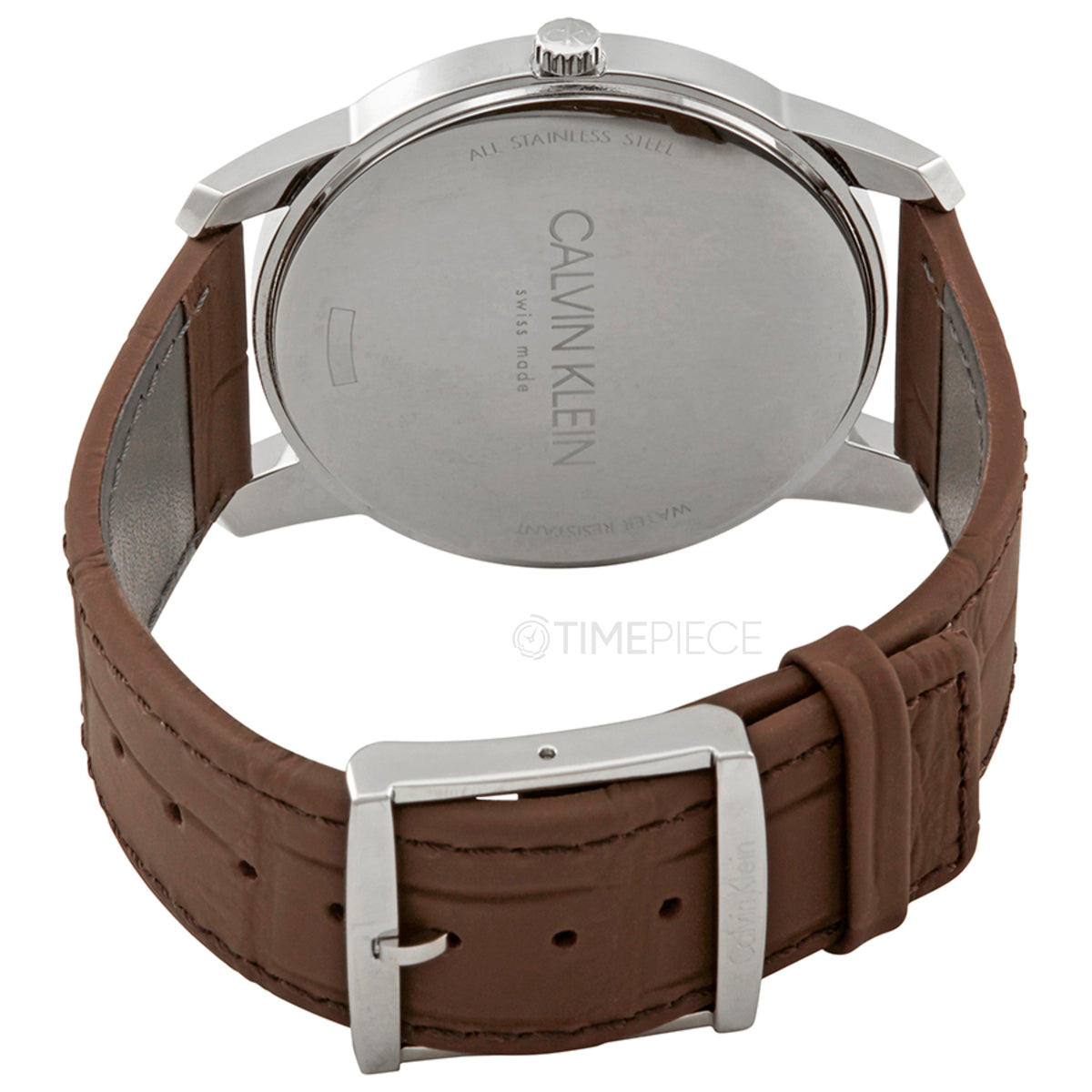 Calvin Klein City Brown Dial Brown Leather Strap Watch for Men - K2G211GK Watches Calvin Klein   