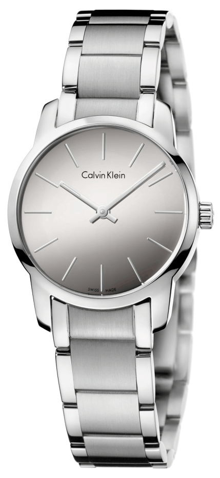 Calvin Klein City Silver Dial Silver Steel Strap Watch for Women - K2G23148 Watches Calvin Klein   