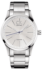 Calvin Klein Bold White Dial Silver Steel Strap Watch for Men - K2241120 Watches Calvin Klein   