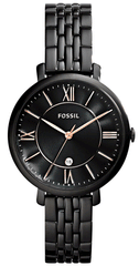 Fossil Jacqueline Black Dial Black Mesh Bracelet Watch for Women - ES3614 Watches Fossil   