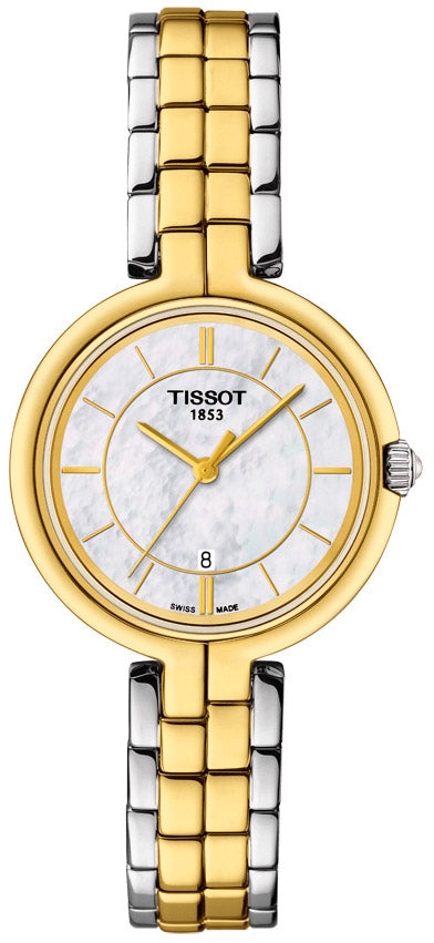 Tissot Flamingo Mother of Pearl Dial Watch For Women - T094.210.22.111.01 Watches Tissot   