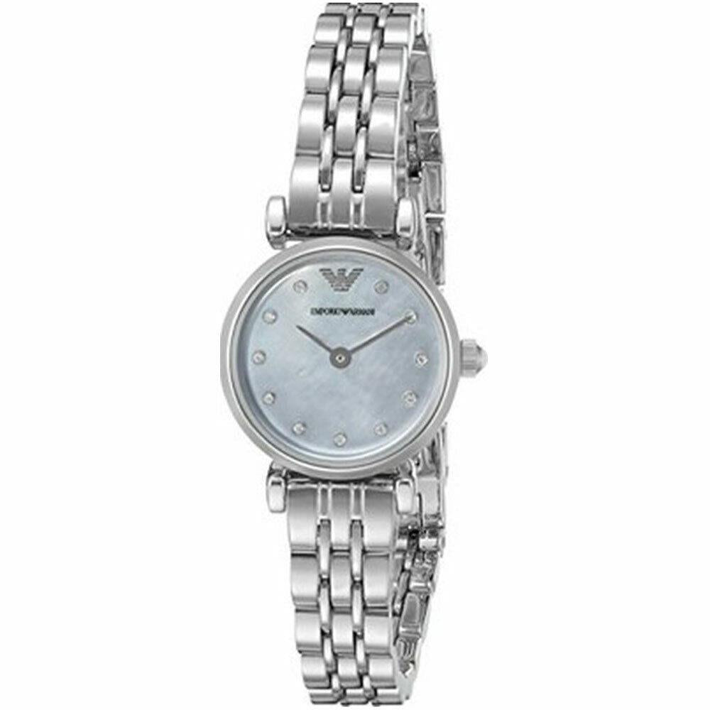 Emporio Armani Gianni Blue Dial Silver Stainless Steel Watch For Women - AR1961 Watches Emporio Armani   