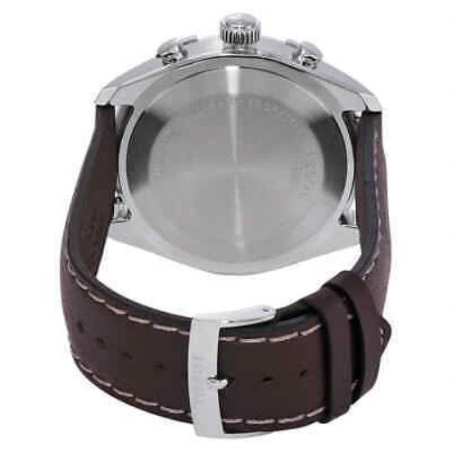 Tissot PR 100 Sport Quartz Chronograph Silver Dial Brown Leather Strap Watch For Men - T101.617.16.031.00 Watches Tissot   