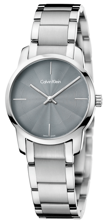 Calvin Klein City Grey Dial Silver Steel Strap Watch for Women - K2G23144 Watches Calvin Klein   