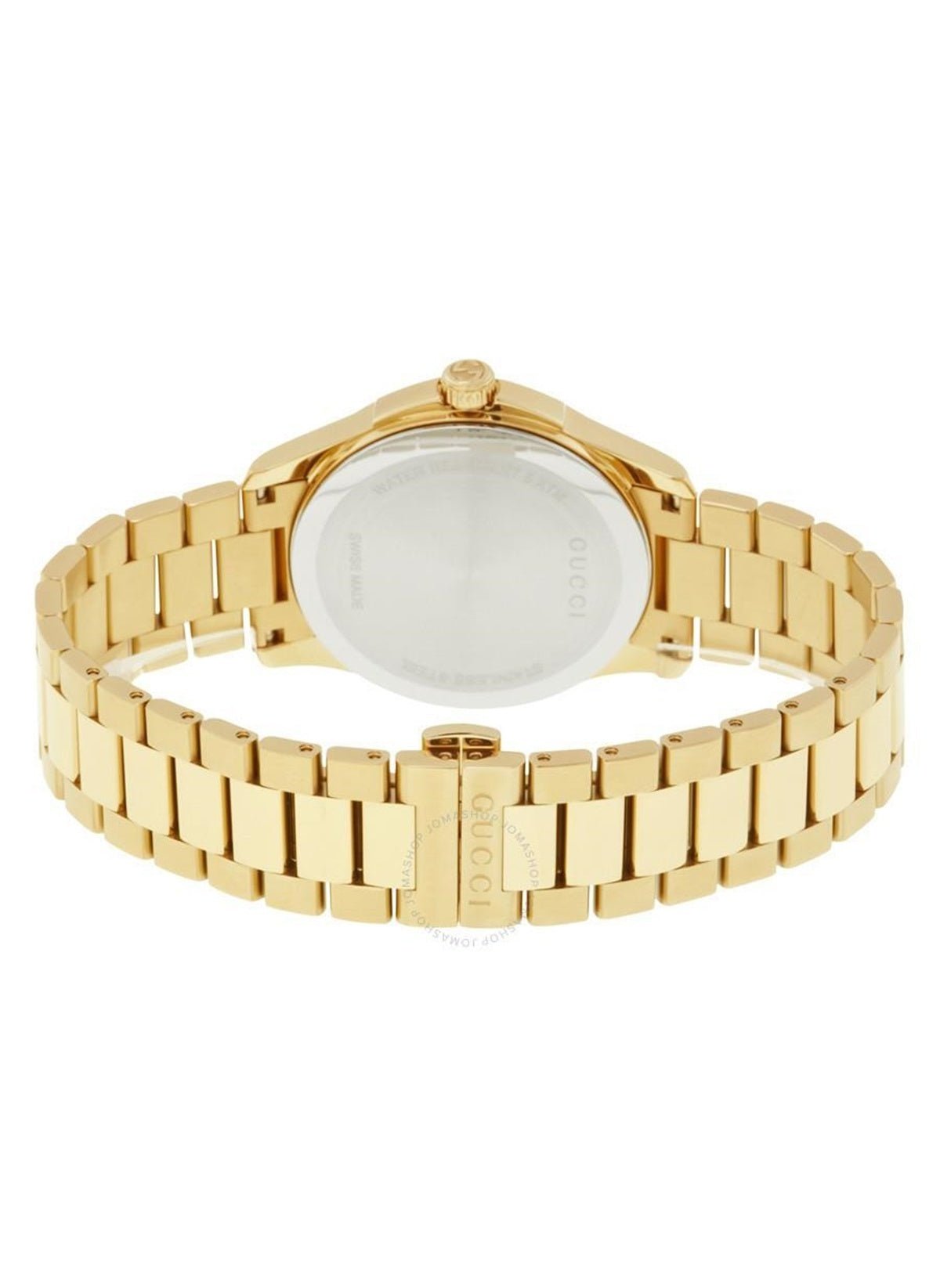 Gucci G Timeless Yellow Gold Dial Yellow Gold Steel Strap Unisex Watch - YA126461 Watches Gucci   