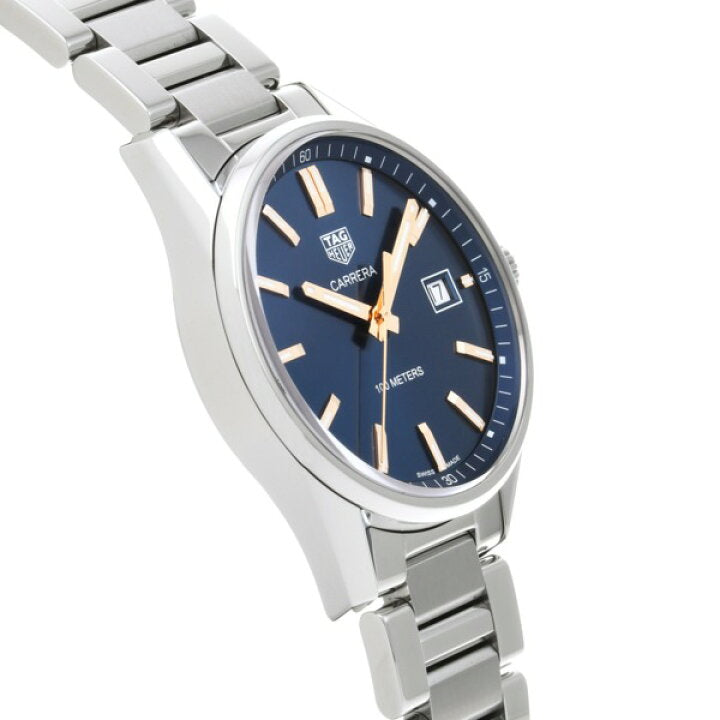 Tag Heuer Carrera Quartz Blue Dial Silver Steel Strap Watch for Women - WAR1112.BA0601 Watches Tag Heuer   