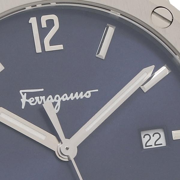 Salvatore Ferragamo F-80 Classics Blue Dial Blue Leather Strap Watch for Men - SFDT00719 Watches Salvatore Ferragamo   