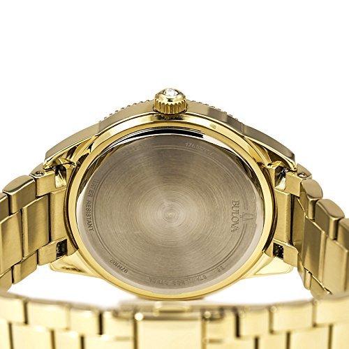 Bulova Multi Function Gold Dial Gold Steel Strap Watch for Women - 97N102 Watches Bulova   