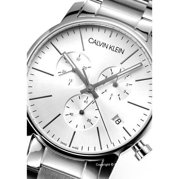 Calvin Klein City White Dial Silver Steel Strap Watch for Men - K2G27146 Watches Calvin Klein   