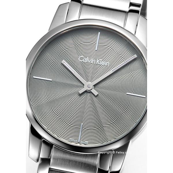 Calvin Klein City Grey Dial Silver Steel Strap Watch for Women - K2G23144 Watches Calvin Klein   