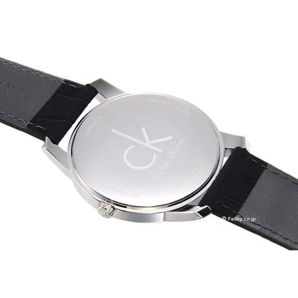 Calvin Klein City Black Dial Black Leather Strap Watch for Men - K2G211C1 Watches Calvin Klein   