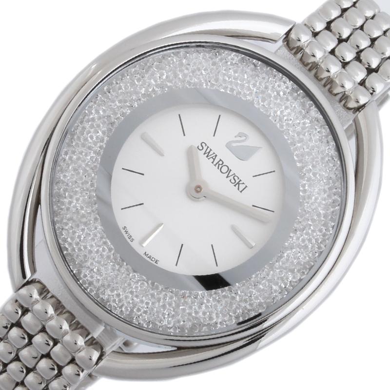 Swarovski Crystalline Aura Silver Dial Silver Steel Strap Watch for Women - 5519462 Watches Swarovski   