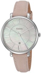 Fossil Jacqueline Blush Mother of Pearl Dial Pink Leather Strap Watch for Women - ES4151 Watches Fossil   