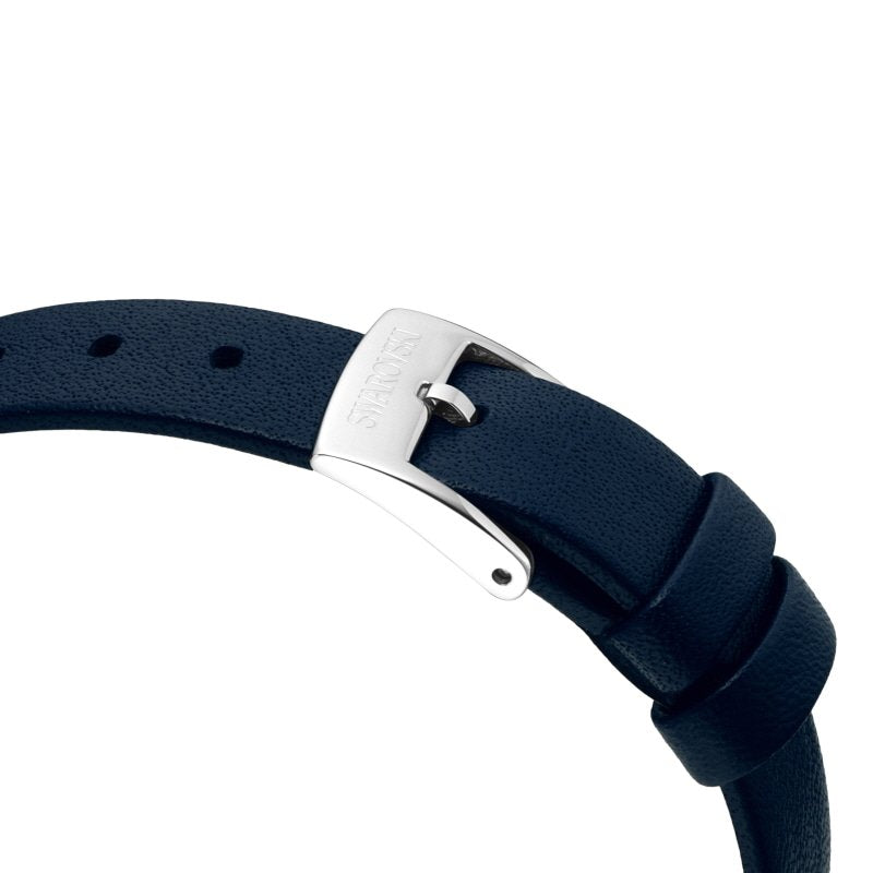 Swarovski Uptown Crystal Blue Dial Blue Leather Strap Watch for Women - 5547713 Watches Swarovski   