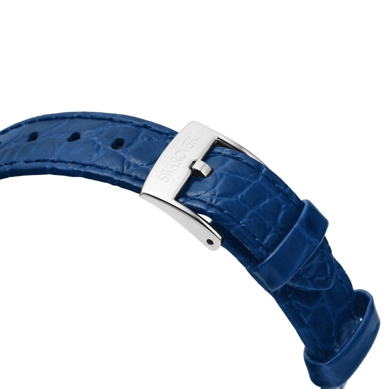 Swarovski Passage Moon Phase Blue Dial Blue Leather Strap Watch for Women - 5613320 Watches Swarovski   