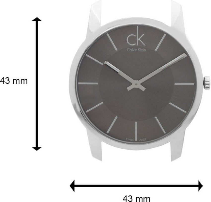 Calvin Klein City Black Dial Silver Steel Strap Watch for Men - K2G21161 Watches Calvin Klein   