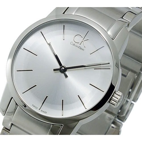 Calvin Klein City Silver Dial Silver Steel Strap Watch for Women - K2G23126 Watches Calvin Klein   