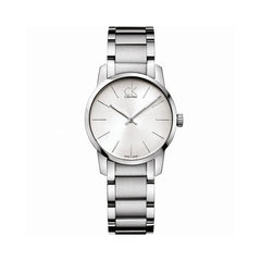 Calvin Klein City Silver Dial Silver Steel Strap Watch for Women - K2G23126 Watches Calvin Klein   