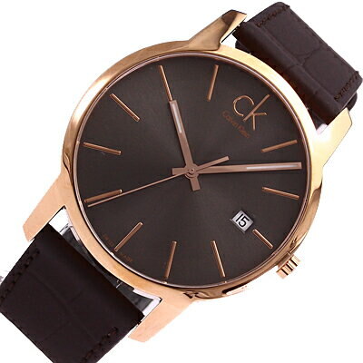 Calvin Klein City Chronograph Brown Dial Brown Leather Strap Watch for Men - K2G2G6G3 Watches Calvin Klein   