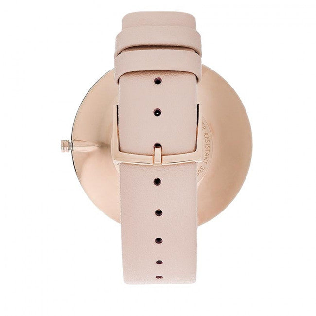 Calvin Klein Full Moon Silver Dial Pink Leather Stap Watch for Women - K8Y236Z6 Watches Calvin Klein   