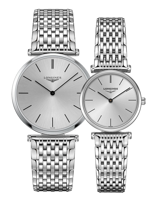 Longines La Grande Classique De Longines Silver Dial Silver Mesh Bracelet Watch for Women - L4.209.4.72.6 Watches Longines   