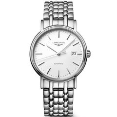 Longines Presence 38.5mm Automatic Stainless Steel Watch for Men - L4.921.4.12.6 Watches Longines   