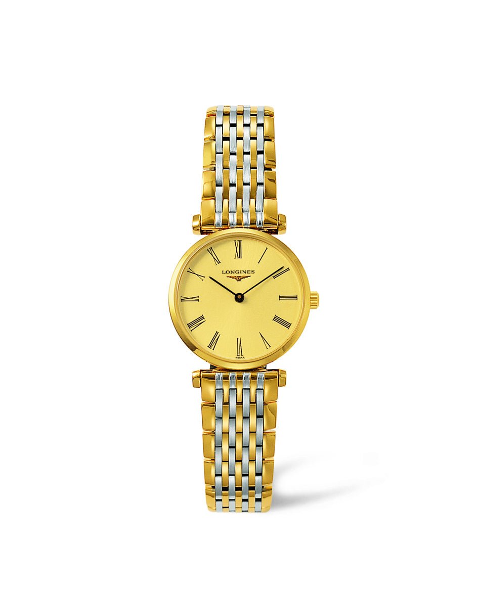 Longines La Grande Classique de Longines Gold Dial Two Tone Steel Strap Watch for Women - L4.209.2.31.7 Watches Longines   