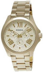 Fossil Cecile Multifunction Champagne Dial Gold Steel Strap Watch for Women - AM4510 Watches Fossil   