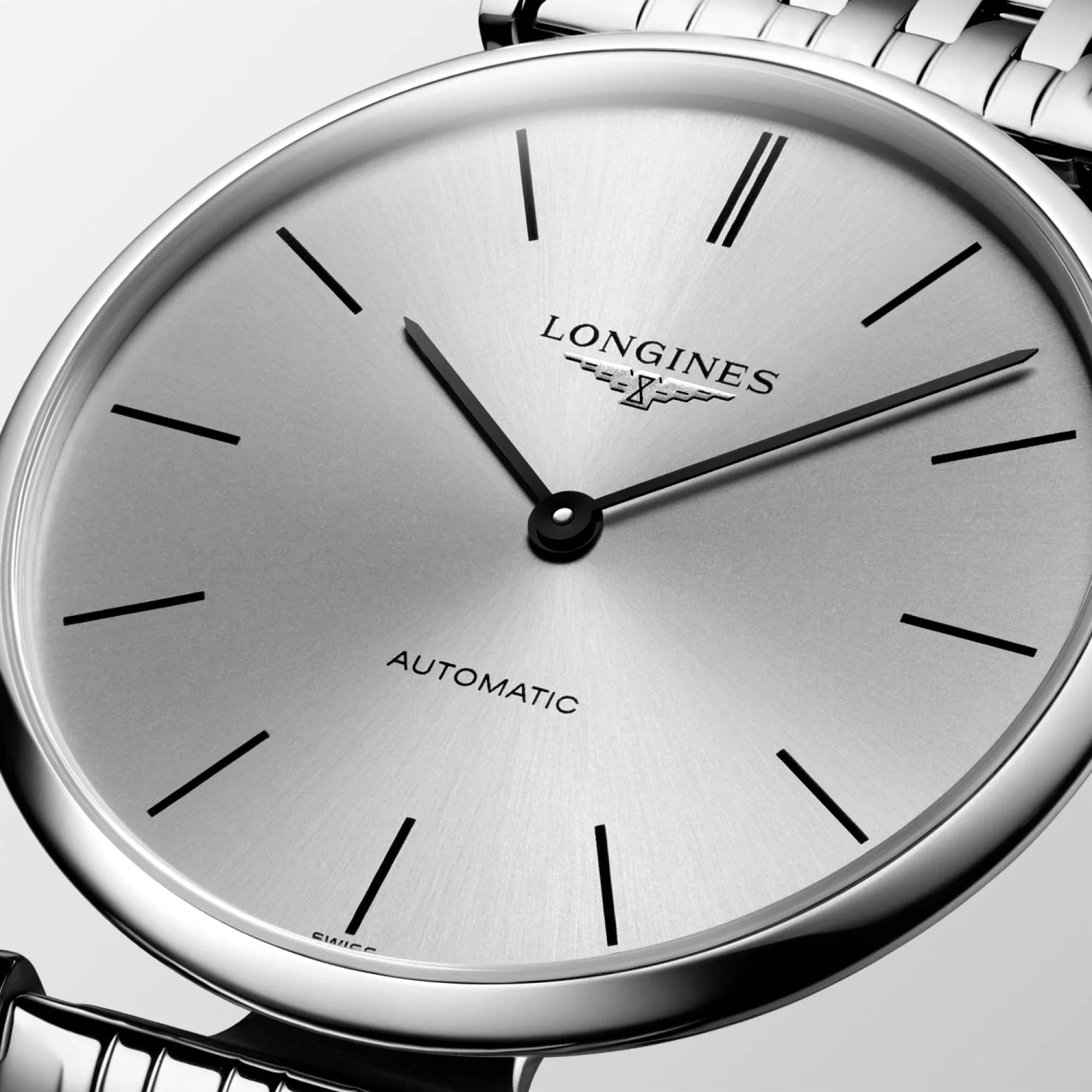 Longines La Grande Classique De Longines Silver Dial Silver Mesh Bracelet Watch for Women - L4.209.4.72.6 Watches Longines   