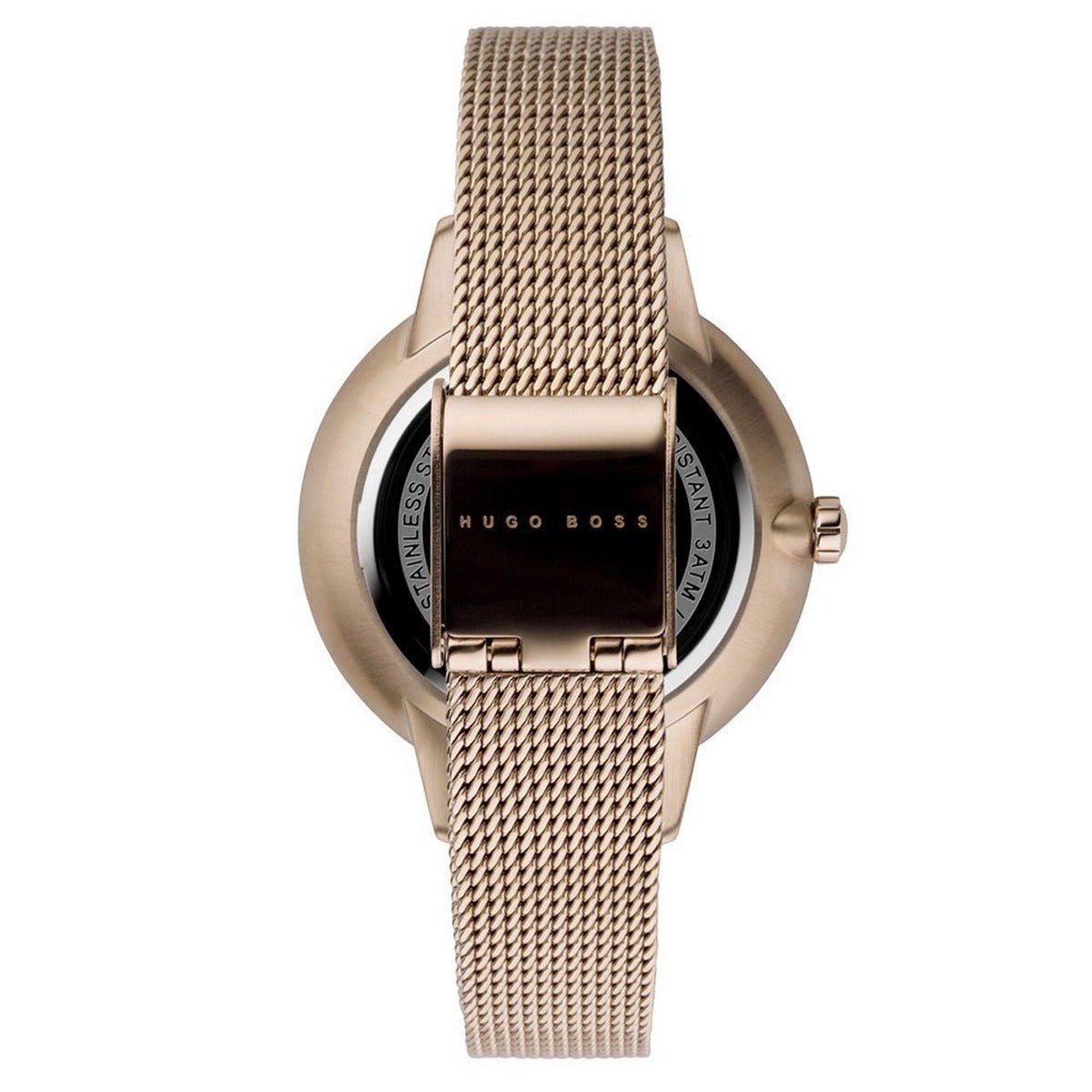 Hugo Boss Symphony Grey Dial Gold Mesh Bracelet Watch for Women - 1502424 Watches Hugo Boss   
