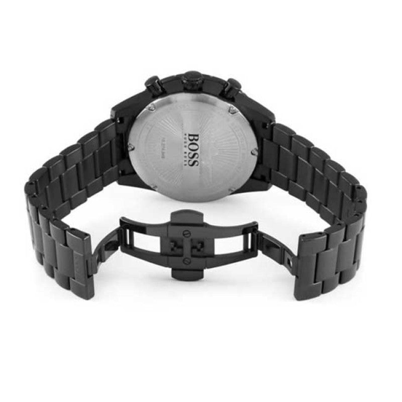 Hugo Boss Aero Black Dial Black Steel Strap Watch for Men - 1513771 Watches Hugo Boss   